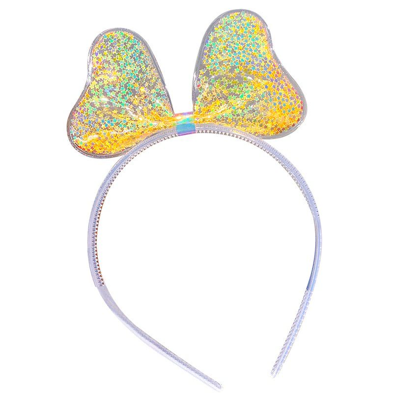 Mới | Bờm cài tóc Kim tuyến vương miện và nơ mickey siêu xinh lấp lánh