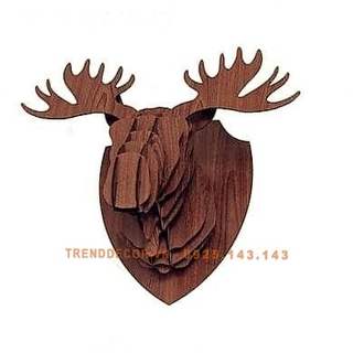 [ GIÁ SOC] Đầu thú treo tường nai sừng tấm Jonnydecor