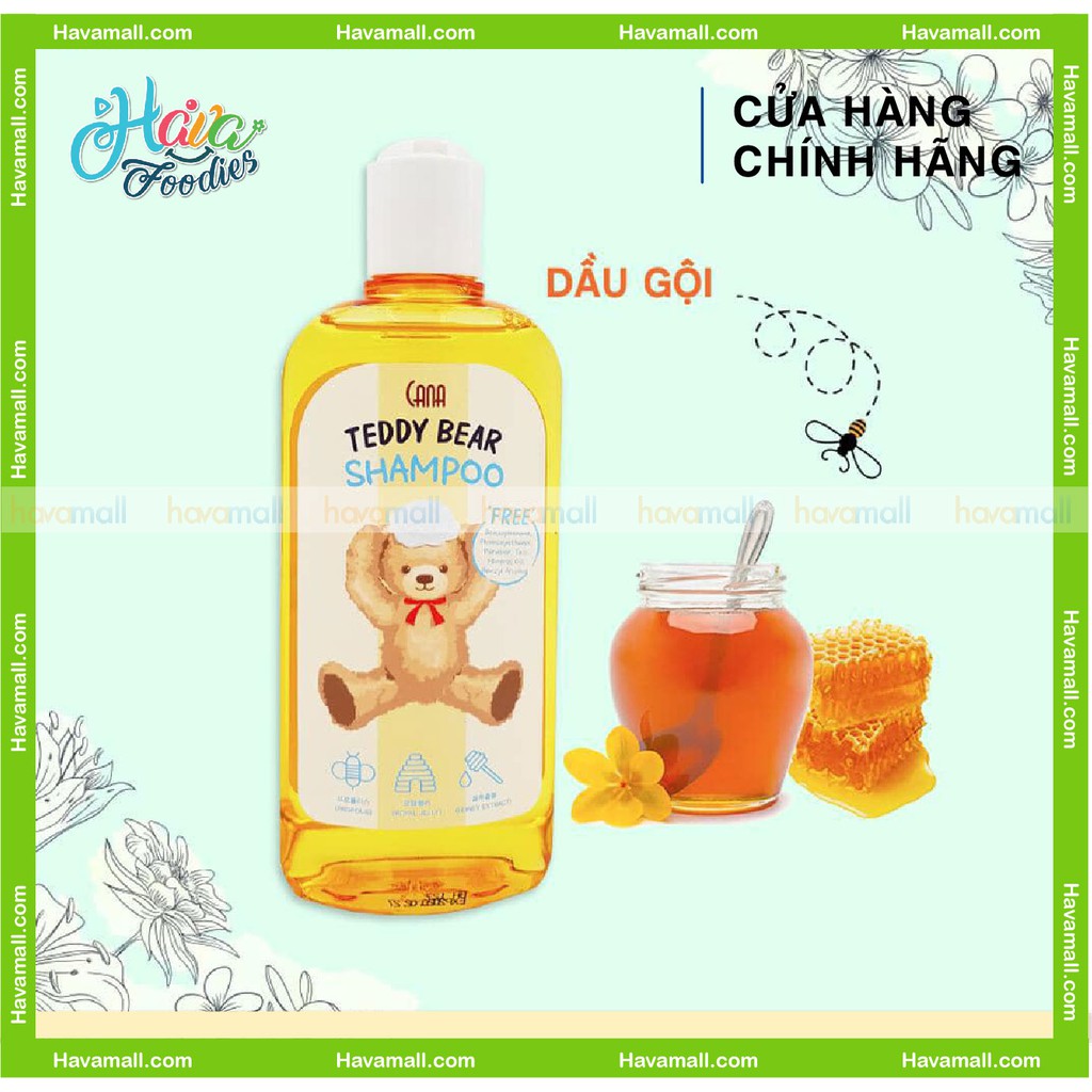 [HÀNG CHÍNH HÃNG] Bộ Tắm Gội Dưỡng Da Toàn Thân CANA TEDDY BEAR