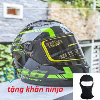 MŨ BẢO HIỂM ASIA MT136 TEM HỌA TIẾT TẶNG KHĂN NINJA