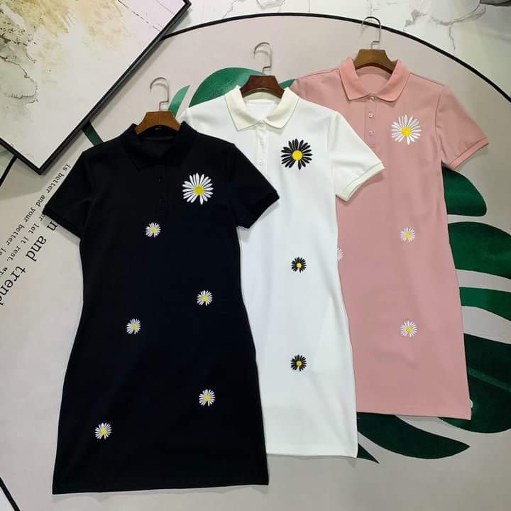 Đầm suông hoa cúc - Thêu cực kì sắc nét - Daisy Store