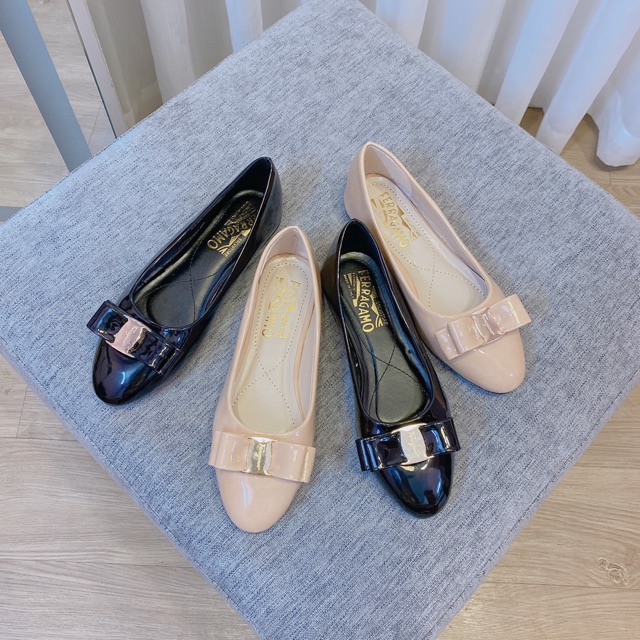 Giày búp bê da bóng phối nơ sang chảnh ( hàng đế đẹp) | BigBuy360 - bigbuy360.vn