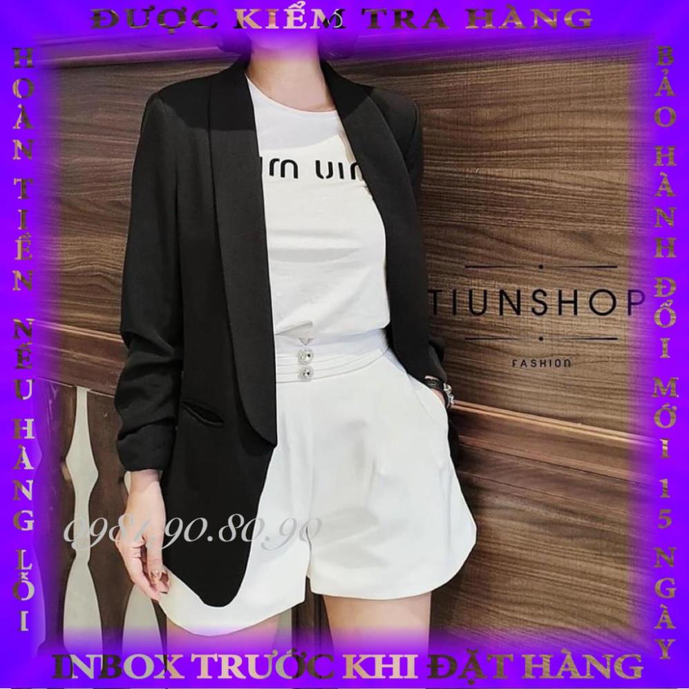 áo vest nữ trơn dáng dài vạt bầu chất xuất hàn xịn sò thuanguyen