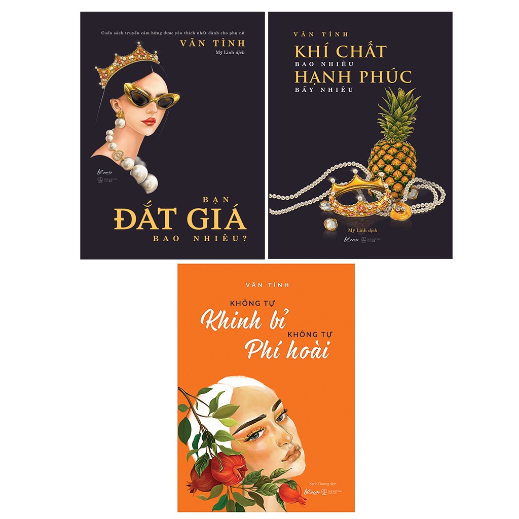 Sách AZ-Combo Bạn Đắt Giá Bao Nhiêu?+Khí Chất Bao Nhiêu Hạnh Phúc Bấy Nhiêu+Không Tự Khinh Bỉ Không Tự Phí Hoài(3 cuốn)