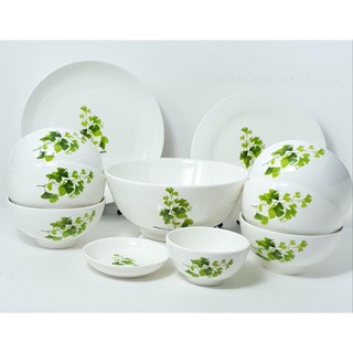 [RẺ VÔ ĐỊCH] Bộ bát đĩa gốm sứ Bát Tràng cao cấp 11 món