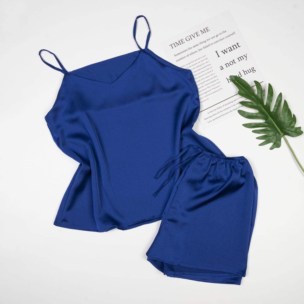 Đồ bộ 2 dây lụa satin cao cấp, cực tôn dáng, tôn da. tạo nét gợi cảm hấp dẫn | BigBuy360 - bigbuy360.vn