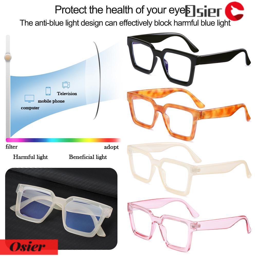 Mắt Kính Gọng Vuông PC Blue-Ray Chống Tia UV 1 Thời Trang