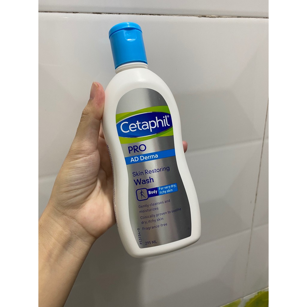 ⚡Hàng Chính Hãng ⚡ Sữa tắm dành cho da cơ địa, khô Cetaphil Pro Ad Derma Wash 295ml - Sữa tắm viêm da cơ địa