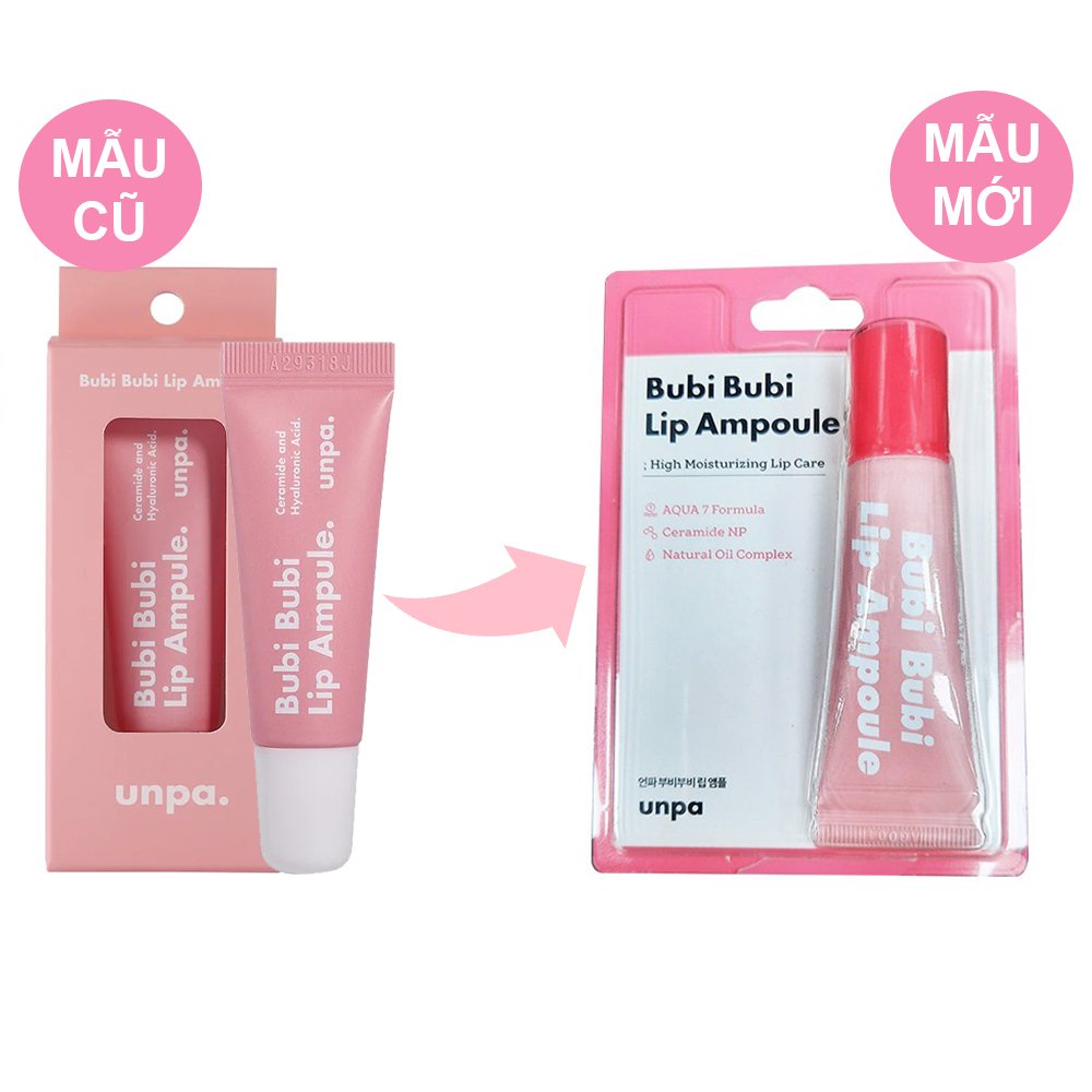 Son Dưỡng Dưỡng Ẩm Cho Môi Căng Mọng Unpa Bubi Bubi Lip Ampoule 10g