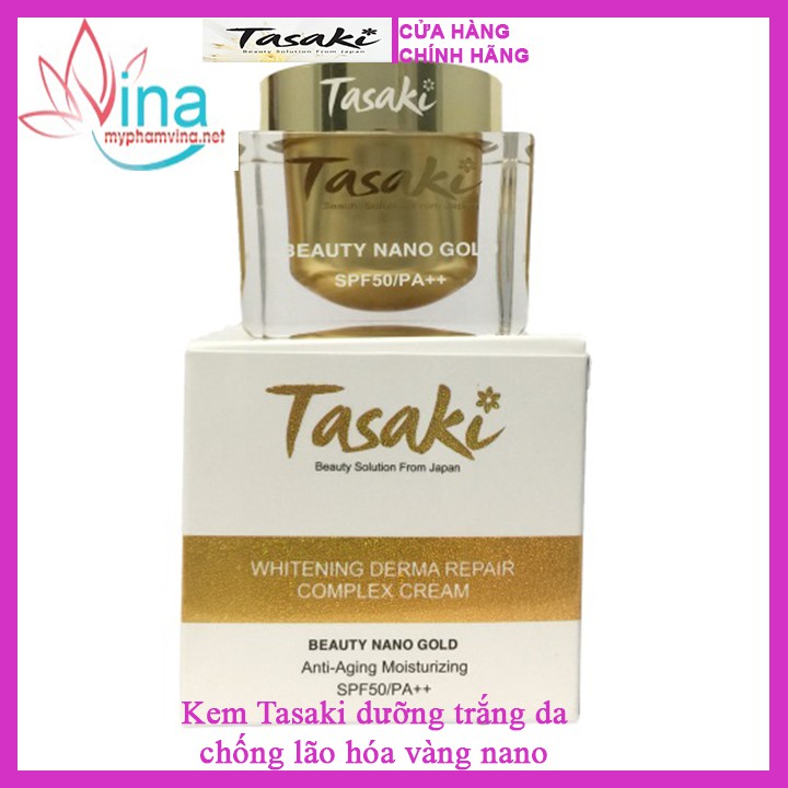 KEM TASAKI DƯỠNG TRẮNG DA CHỐNG LÃO HÓA VÀNG NANO 25GR