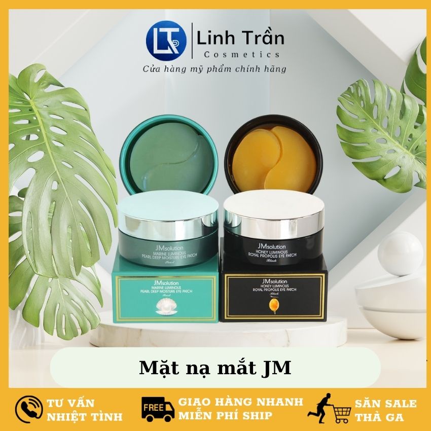 [Hàng Auth] Mặt nạ mắt JM, mặt nạ hỗ trợ giảm thâm ngừa lão hóa JM Solution Eye Patch 90g