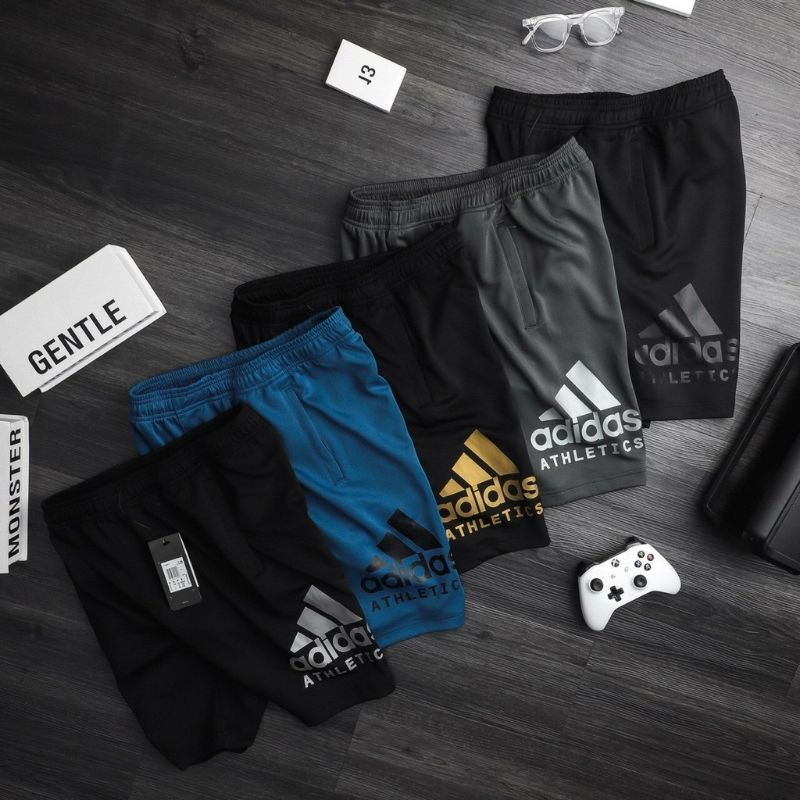 [bigsize <130kg] Quần short thun đen nam bigsize