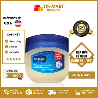 Sáp Dưỡng Ẩm Vaseline 100% Pure Petroleum Jelly Original 49g
