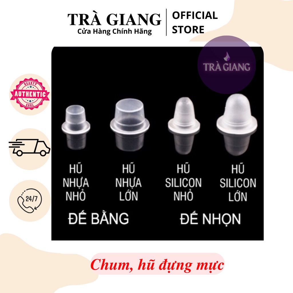 100 CHUM HŨ MỰC TO NHỎ SILICON NHỰA