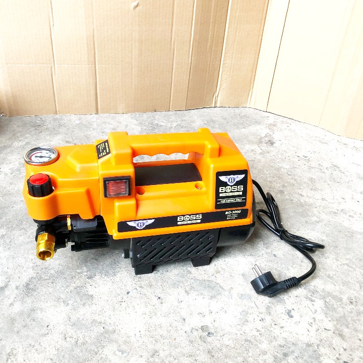 Máy xịt rửa xe máy, ô tô mini áp lực cao BOSS 3000W 💦 Khỏe vô đối 💦 có chỉnh áp lực gia đình