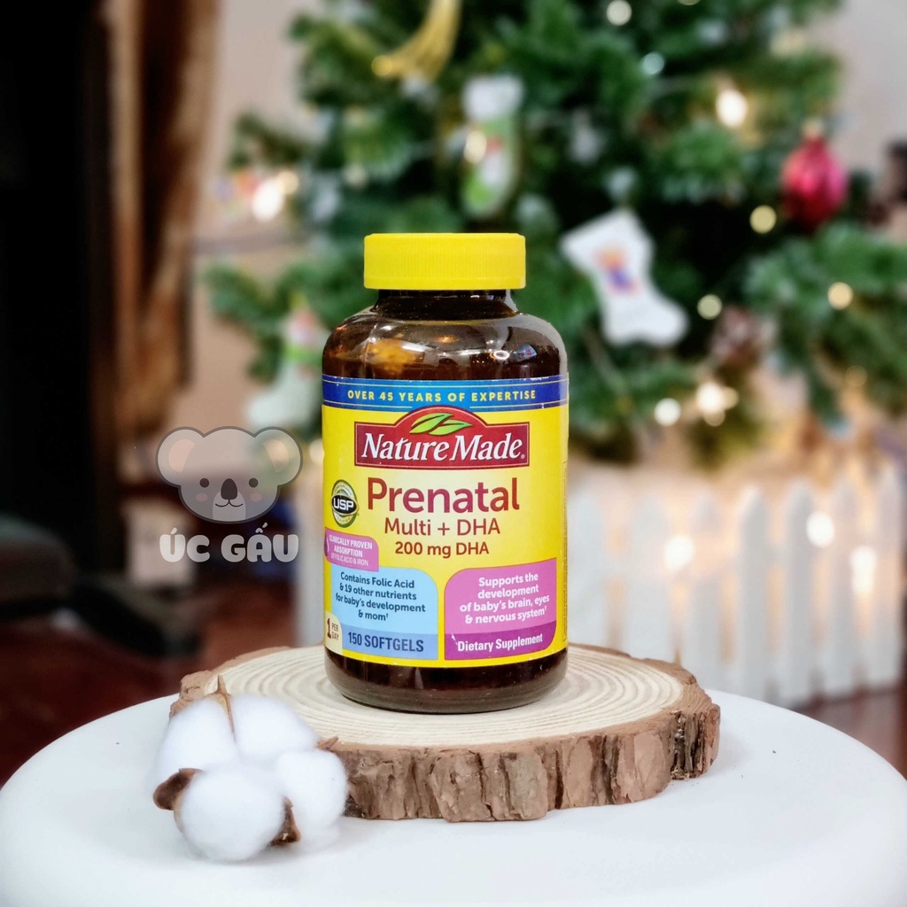 Nature Made Prenatal Multi +DHA Vitamin Tổng Hợp Cho Bà Bầu