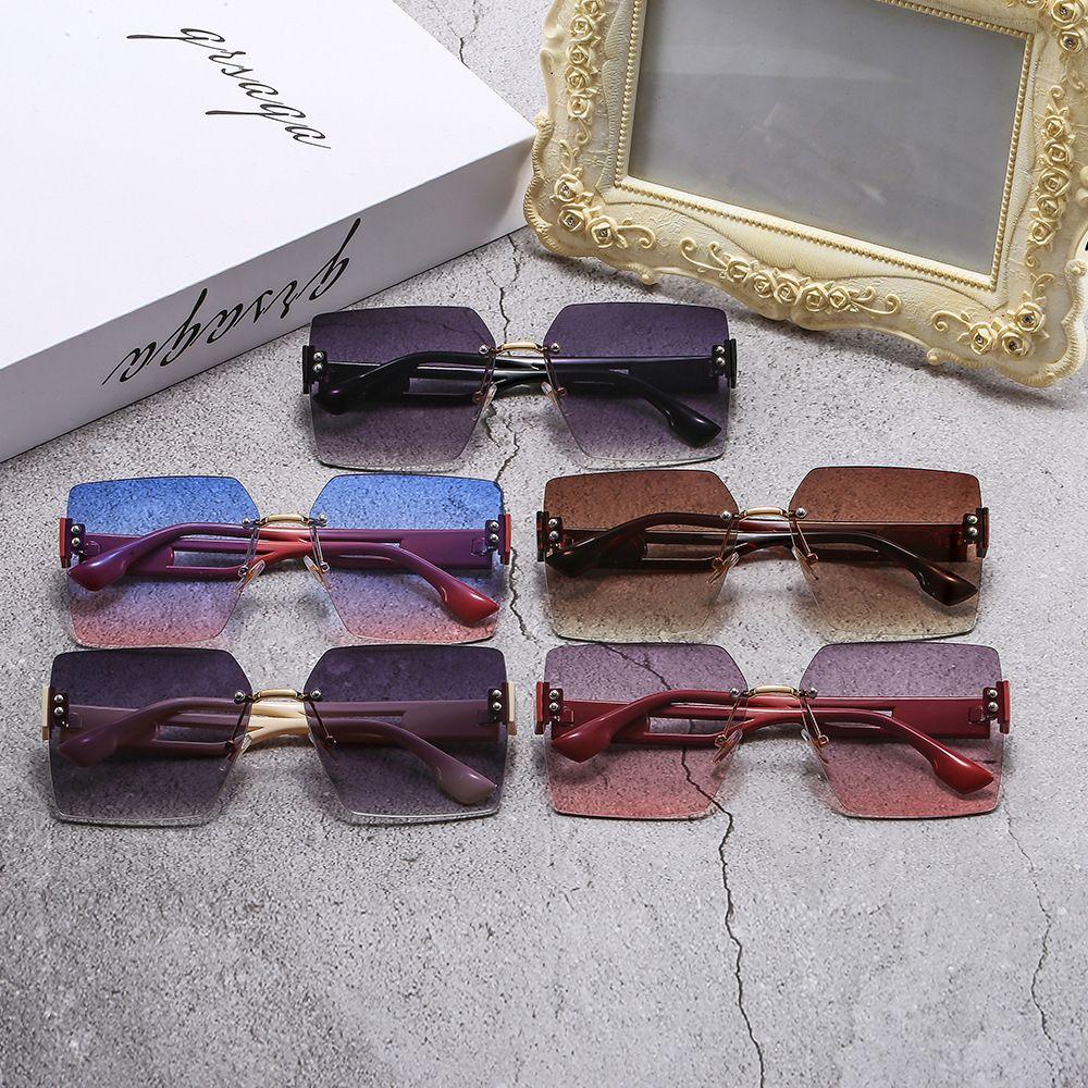 MOCHO Kính Mát Gọng Vuông Chống Tia UV Chống Bức Xạ Màu Sắc Gradient Phong Cách Hàn Quốc Cho Nữ