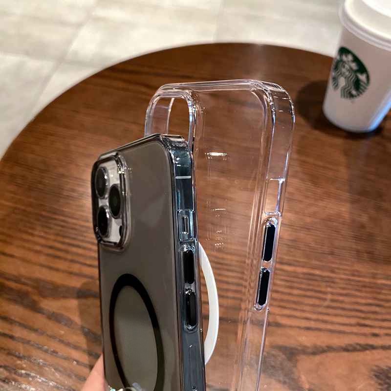 Ốp Điện Thoại Trong Suốt Từ Tính Không Dây Cho iphone 12 Pro MAX 13 Pro MAX