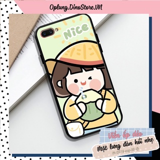 Ốp dành cho Oppo A3s - Realme C1 hình bé gái siêu đáng yêu