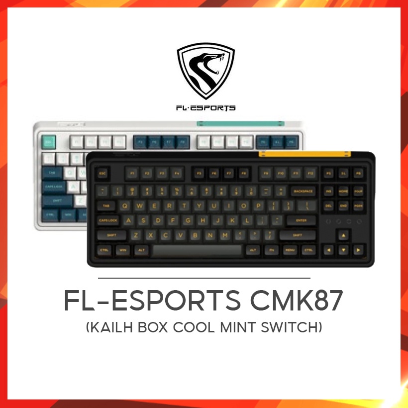 [Mã ELHAMS5 giảm 6% đơn 300K] Bàn Phím Cơ FL CMK87 Hàng Chính Hãng (Kailh Box Cool Mint Switch)