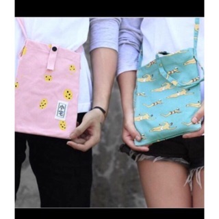 Túi tote vải đeo chéo size A5