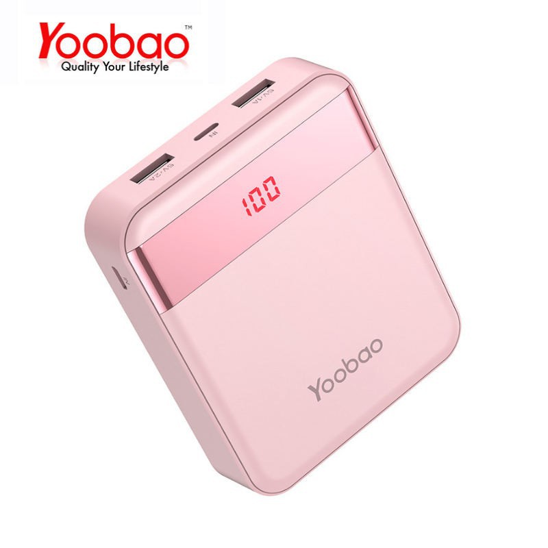 Pin Sạc Dự Phòng Yoobao 10000mAh M4Pro có đèn LED báo phần trăm pin- Nhỏ gọn vô cùng.