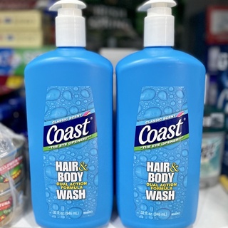 Sữa tắm gội nam Coast Hair& Body Wash 946ml
