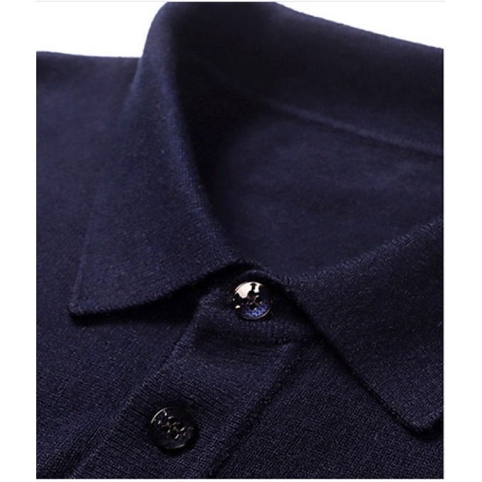 Áo polo nam dài tay lên dệt kim cao cấp- Đẳng cấp doanh nhân, phong cách lịch lãm.