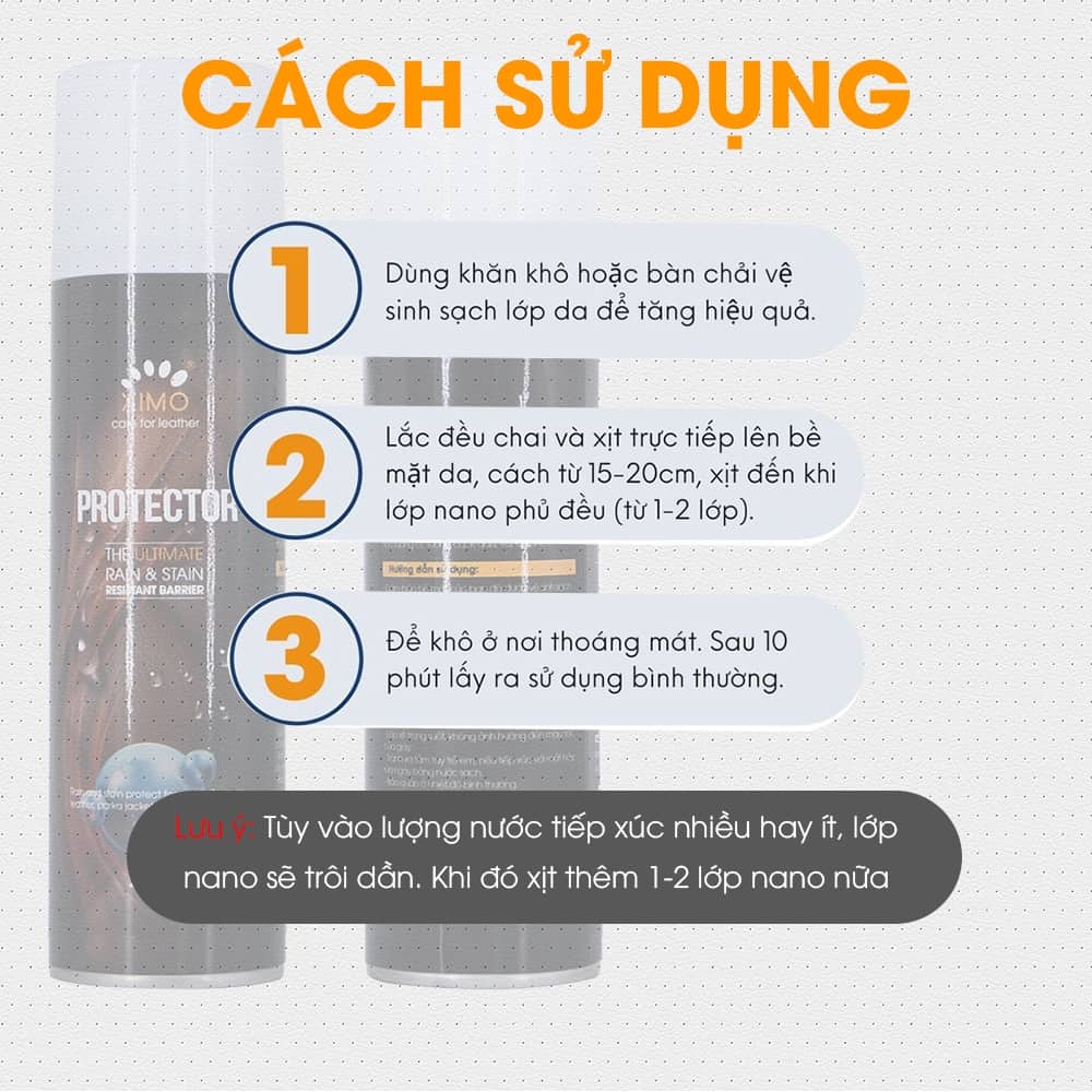 Bình Xịt Nano Chống Thấm Nước, Bụi Bẩn Cho Giày Túi, Ví, Áo da,.. HKD48
