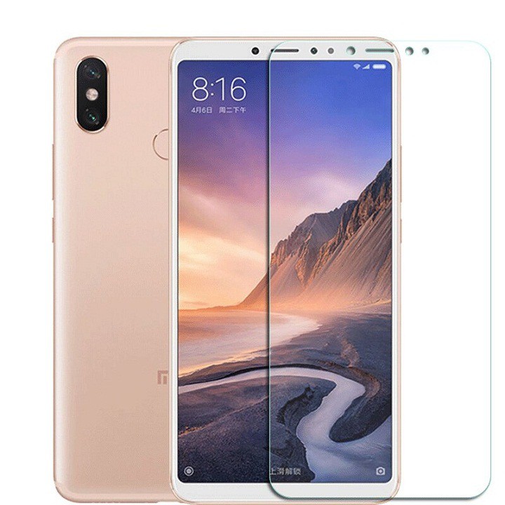 Miếng dán kính cường lực cho Xiaomi Mi Max 3 hiệu HBO (Cứng 9H, mỏng 0.3mm, chống vân tay) - Hàng ch
