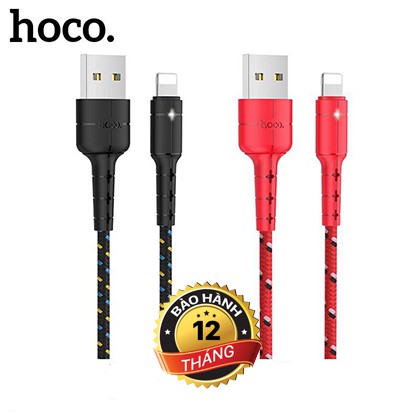 Cáp sạc iphone hoco x14 bọc dù - dây sạc ip lightning dài 1m