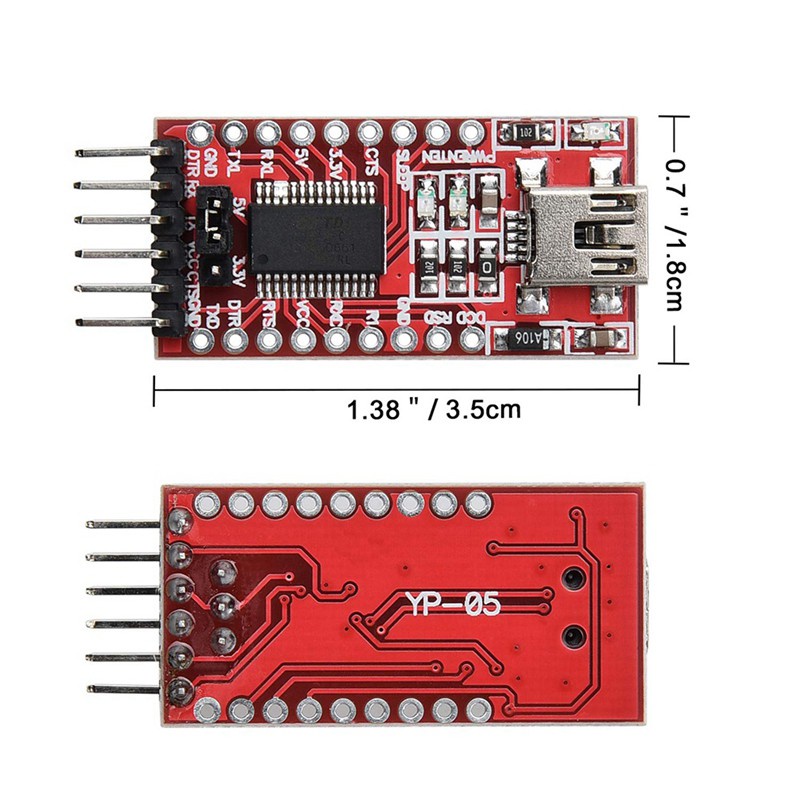 High Quality 2X FT232RL USB to TTL Serial Converter Adapter 3.3V 5.5V ule VNGB