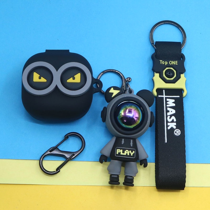 Vỏ Bảo Vệ Hộp Sạc Tai Nghe Samsung Galaxy Buds 2 Live Pro Bằng Silicon Mềm Hình Gấu Tia Chớp