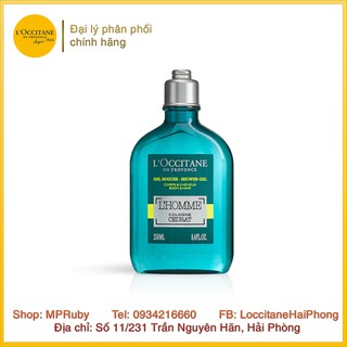 Gel tắm nam L'Occitane L'Homme Cologne Cedrat Shower Gel