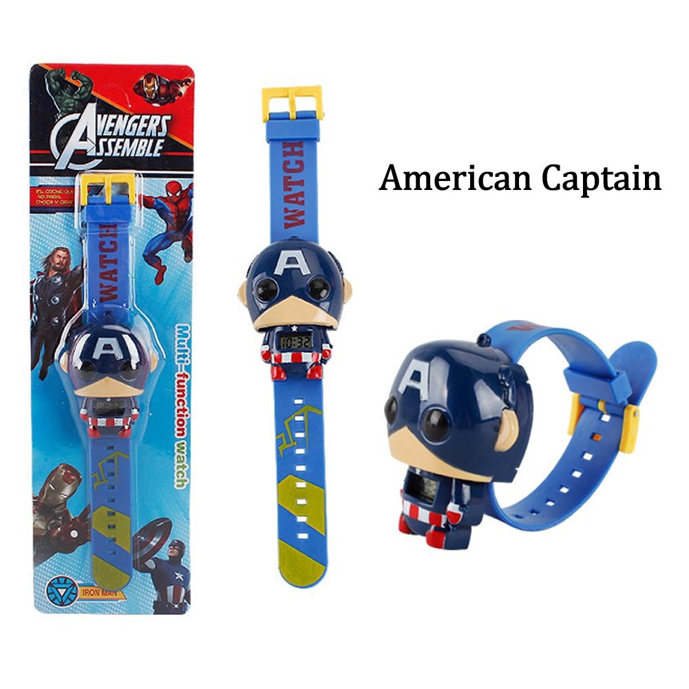 Kids 3D Cartoon Electronic projection Watch Cute Clock Boys Girls Gift | BigBuy360 - bigbuy360.vn