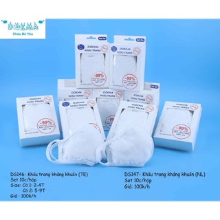 Khẩu trang kháng khuẩn Dokma người lớn/trẻ em