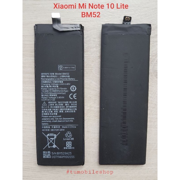 Pin Điện Thoại BM52 Dành Cho Xiaomi CC9 PRO Note10 Pro NOTE10 Pin Xiaomi 5260MAh BM52