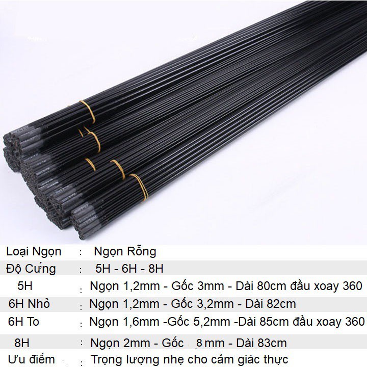 Ngọn Cần Câu Tay 5H 6H 8H Ngọn Cần Câu Tay Carbon Siêu Rẻ Đọt Cần 5H 6H 8H PKT-9