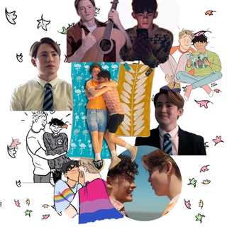 Set 45 sticker Heartstopper trang trí sổ tay ,ốp điện thoại, laptop..