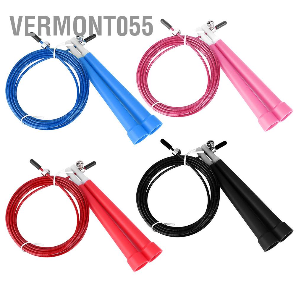 Có thể bán buôn Dây thép có thể điều chỉnh bền bỉ Skipping Jumping Rope cho bài tập rèn luyện thể dục Vermont055 Hàng giao ngay