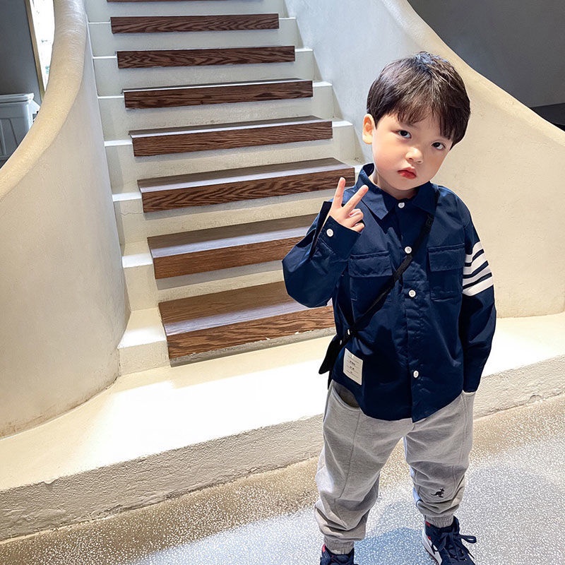 Áo Sơ Mi Tay Dài Thời Trang Dành Cho Bé Trai