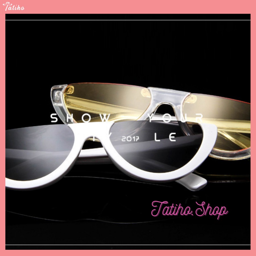 [HÀNG XỊN, GIÁ TỐT] Kính Râm (Kính Mát) Cao Cấp Nửa Gọng Nhựa Phong Cách Châu Âu - Carl Fitow - Mã MK019