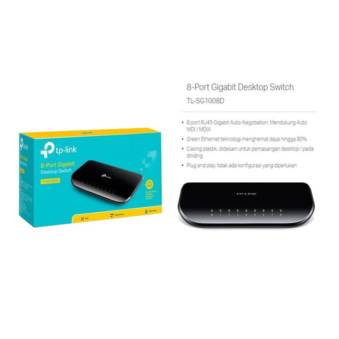 TP-LINK 8 Cổng 1 Gigabit TL-SG1008D