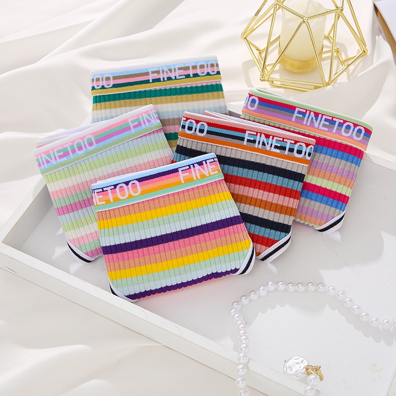 Cute Byte Quần Lót Nữ Lọt Khe Họa Tiết Sọc Ngang Quyến Rũ