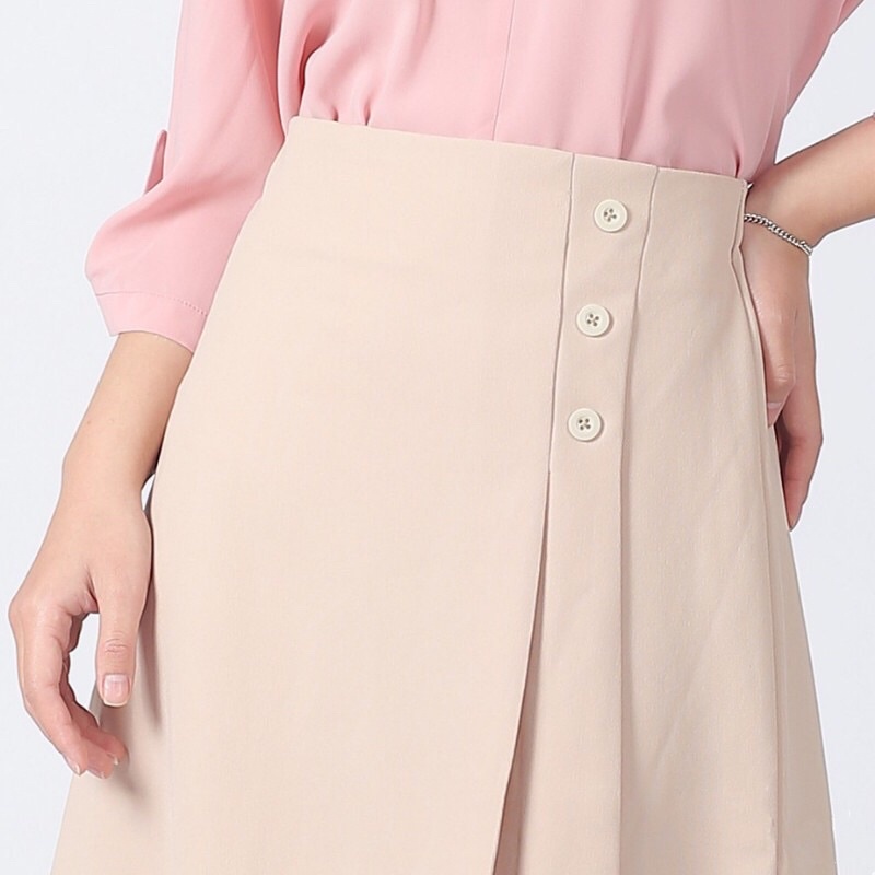 Chân váy công sở dài chữ A lưng cao, chân váy dài qua gối dập ly dáng xoè màu đen đẹp - (CV03) | BigBuy360 - bigbuy360.vn