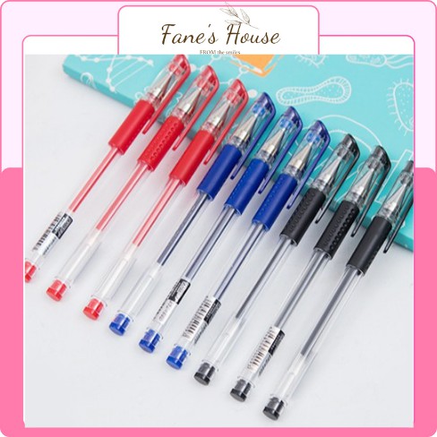 Bút bi nước Fane mực đen mực đỏ ngòi 0.5mm đều màu chuyên dùng cho dân văn phòng, công sở Fane2054