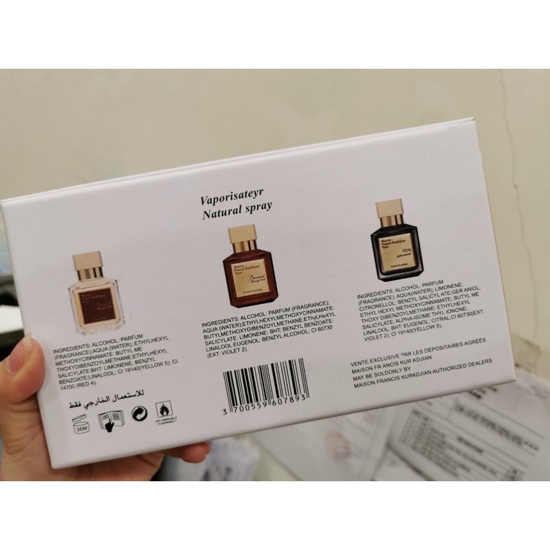[HÀNG HIẾM] set nước hoa maison francis kurkdjian mini 🌾4 mùi cực phẩm- có tách lẻ 🌺 | Thế Giới Skin Care