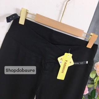 Quần legging bầu cạp chéo dáng lỡ