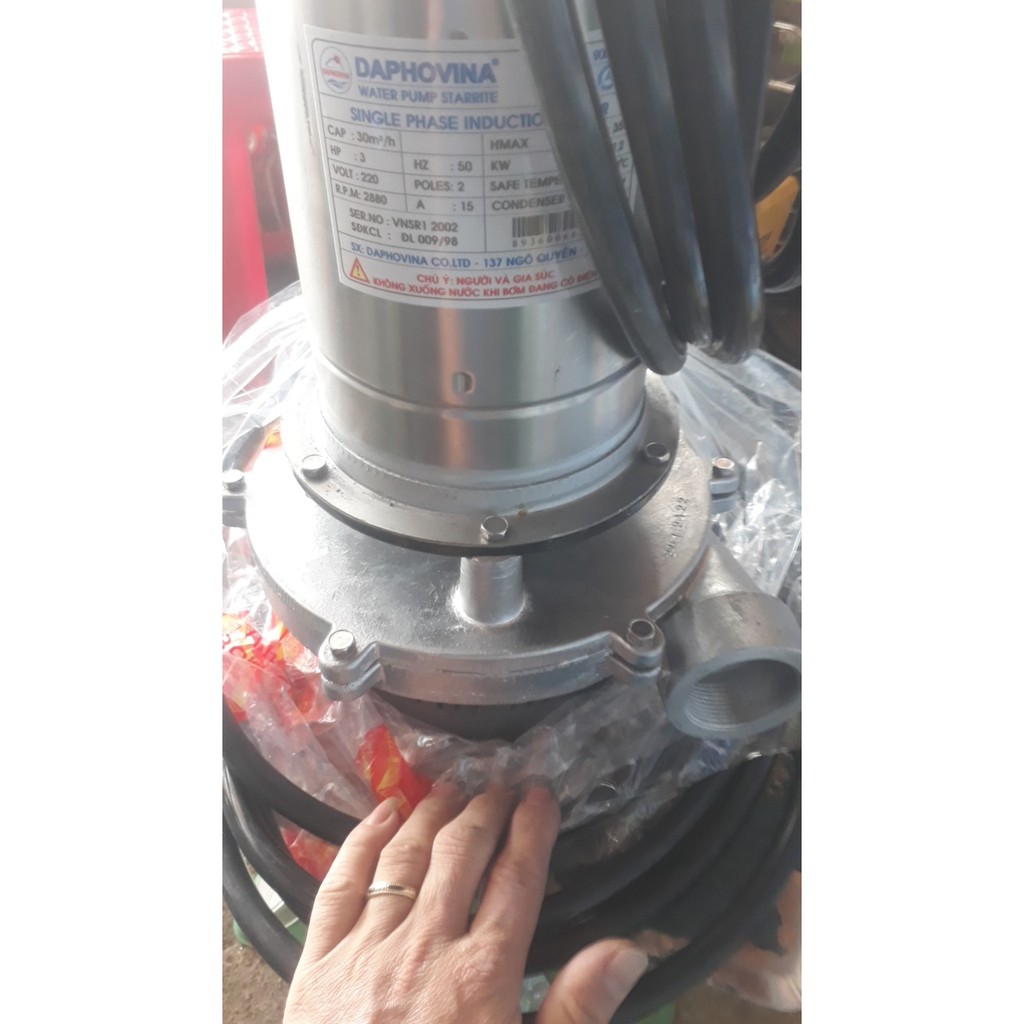 MÁY BƠM CHÌM CAO ÁP DAPHOVINA 4HP  MÁY BƠM CHÌM DAPHOVINA 3KW
