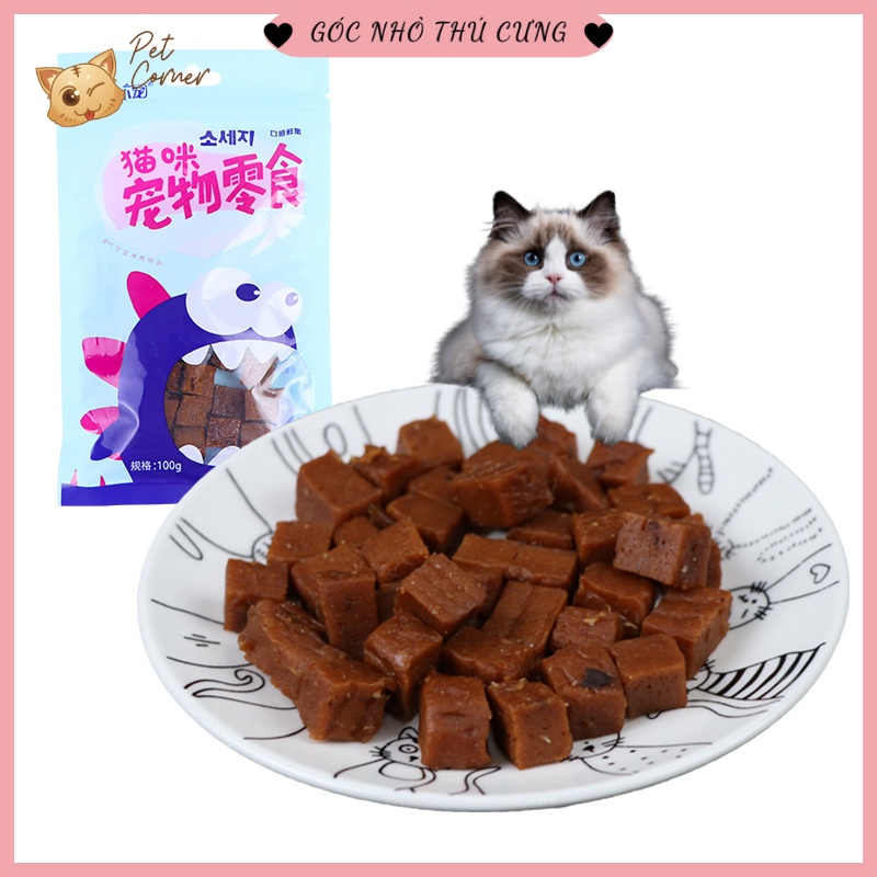 Snack thịt bò và cá hồi ít chất béo cho chó mèo